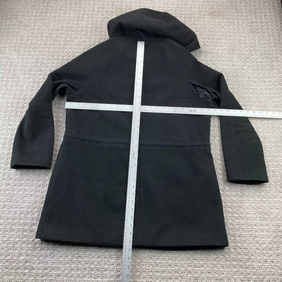 Tommy Hilfiger Long Trench Coat Jacket Women Size 14 Hooded - STITCHING DEFECT - Picture 10 of 12